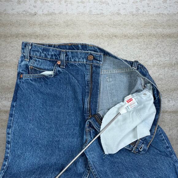 Vintage Orange Tab Levis Jeans 517 Bootcut Flared Made in USA Medium Wash 80s - Picture 5 of 6